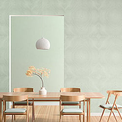 Galerie Wallcoverings Product Code 30032 - Slow Living Wallpaper Collection - Gold Silver Turquoise Mint Colours - Flow Frost Mint Design