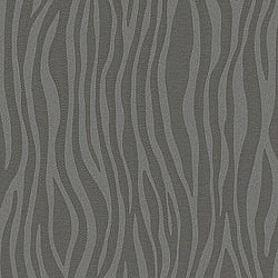 Galerie Wallcoverings Product Code 30401 - Essentials Wallpaper Collection - Black Grey Colours - Zebra Print Design