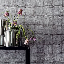 Galerie Wallcoverings Product Code 30413 - Essentials Wallpaper Collection - Purple Colours - Textured Tile Design