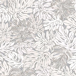 Galerie Wallcoverings Product Code 30433 - Essentials Wallpaper Collection - Pink Grey Colours - Monstera Botanical Print Design