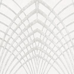 Galerie Wallcoverings Product Code 32277 - Avalon Wallpaper Collection - White Grey Pearl Colours - Art Deco Design