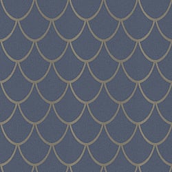 Galerie Wallcoverings Product Code 32723 - City Glam Wallpaper Collection - Blue Gold Colours - Arch Design