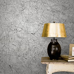 Galerie Wallcoverings Product Code 32805 - The New Textures Wallpaper Collection - Pink Grey Colours - Crackle Texture Design