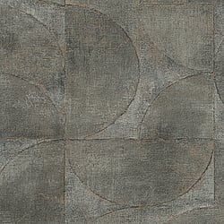 Galerie Wallcoverings Product Code 32821 - Perfecto 2 Wallpaper Collection - Grey Brown Black Colours - Rustic Circle Design