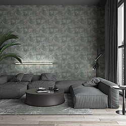 Galerie Wallcoverings Product Code 32823 - Perfecto 2 Wallpaper Collection - Grey Colours - Rustic Circle Design