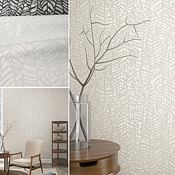 Galerie Wallcoverings Product Code 32973 - Serene Wallpaper Collection -  Leaves Design