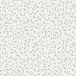 Galerie Wallcoverings Product Code 33015 - Apelviken Wallpaper Collection - Cream Silver Grey Colours - Leaf Trail Design