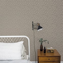 Galerie Wallcoverings Product Code 33016 - Apelviken Wallpaper Collection - Beige Grey Gold Colours - Leaf Trail Design
