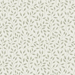 Galerie Wallcoverings Product Code 33019 - Apelviken Wallpaper Collection - Green White Colours - Leaf Trail Design