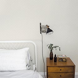 Galerie Wallcoverings Product Code 33021 - Apelviken Wallpaper Collection - Beige White Gold Colours - Small Trellis Design