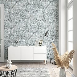 Galerie Wallcoverings Product Code 33306 - Eden Wallpaper Collection -  Jungle Leaves Design
