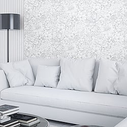 Galerie Wallcoverings Product Code 33952 - Eden Wallpaper Collection -  Floral Texture Design