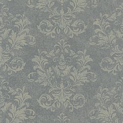 Galerie Wallcoverings Product Code 34015 - Hotel Wallpaper Collection - Grey, Gold Colours - A textured damask Design