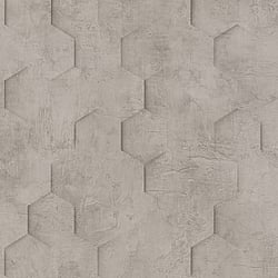 Galerie Wallcoverings Product Code 34162 - Loft 2 Wallpaper Collection - Grey Colours - 3D Geometric Hexagon  Design