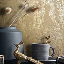 Galerie Wallcoverings Product Code 34280 - The New Textures Wallpaper Collection - Gold Colours - Structure Design