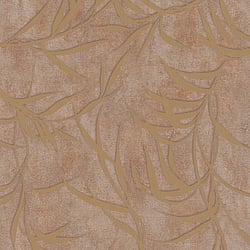 Galerie Wallcoverings Product Code 34288 - Urban Textures Wallpaper Collection - Copper  Gold Colours - Leaf Design