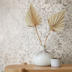 Galerie Wallcoverings Product Code 34291 - Urban Textures Wallpaper Collection - Beige Colours - Ornamental Design