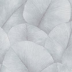 Galerie Wallcoverings Product Code 34512 - Kumano Wallpaper Collection - Grey, Blue Colours - Palm Leaf Design
