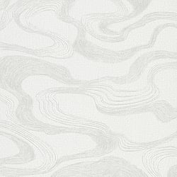 Galerie Wallcoverings Product Code 34534 - Kumano Wallpaper Collection - White Colours - Flow Design
