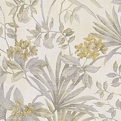 Galerie Wallcoverings Product Code 3702 - Tendenza Wallpaper Collection - Grey Colours - Botanical Print Design