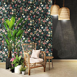 Galerie Wallcoverings Product Code 3713 - Tendenza Wallpaper Collection - Green Colours - Fiore Floral Design