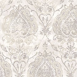 Galerie Wallcoverings Product Code 3720 - Tendenza Wallpaper Collection - White Beige Colours - Floral Damask Design