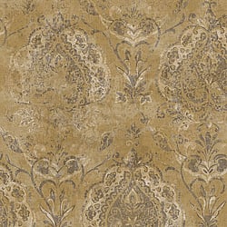 Galerie Wallcoverings Product Code 3722 - Tendenza Wallpaper Collection - Gold Colours - Floral Damask Design