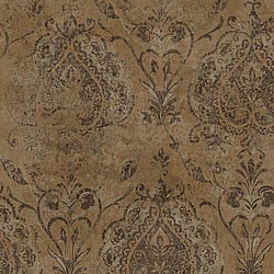Galerie Wallcoverings Product Code 3728 - Tendenza Wallpaper Collection - Brass Colours - Floral Damask Design