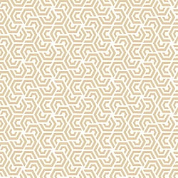 Galerie Wallcoverings Product Code 3772 - Tendenza Wallpaper Collection - White Gold Colours - Honeycomb Geometric Design