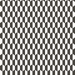 Galerie Wallcoverings Product Code 3779 - Tendenza Wallpaper Collection - White Black Colours - Hexagon Mono Motif Design