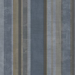Galerie Wallcoverings Product Code 3787 - Tendenza Wallpaper Collection - Blue Colours - Mixed Stripe Design