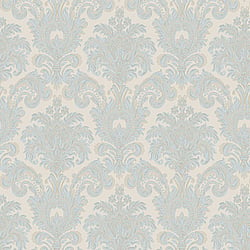 Galerie Wallcoverings Product Code 3936 - Italian Damasks 3 Wallpaper Collection - Blue Beige Cream Colours - Damask Design