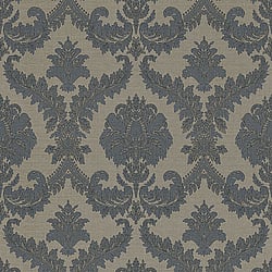 Galerie Wallcoverings Product Code 3946 - Italian Damasks 3 Wallpaper Collection - Blue Beige Gold Colours - Damask Design