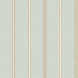 Galerie Wallcoverings Product Code 3965 - Italian Damasks 3 Wallpaper Collection - Blue Gold Colours - Classic Stripe Design
