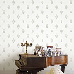 Galerie Wallcoverings Product Code 42510 - Opulence Wallpaper Collection - Cream Beige Colours - Italian Motif Design