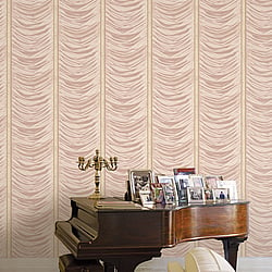 Galerie Wallcoverings Product Code 42544 - Opulence Wallpaper Collection - Pink Colours - Drape Effect Design