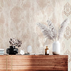 Galerie Wallcoverings Product Code 42574 - Opulence Wallpaper Collection - Pink Colours - Marble Texture Design