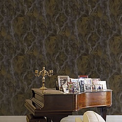 Galerie Wallcoverings Product Code 42579 - Opulence Wallpaper Collection - Brown Gold Colours - Marble Texture Design