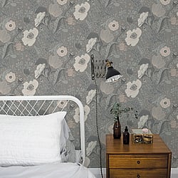 Galerie Wallcoverings Product Code 44102 - Apelviken 2 Wallpaper Collection - Grey Colours - Anemone Design