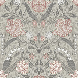 Galerie Wallcoverings Product Code 44105 - Apelviken 2 Wallpaper Collection - Beige Colours - Tulips Design