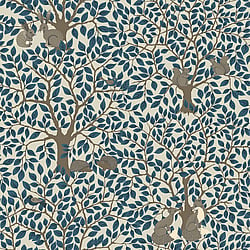 Galerie Wallcoverings Product Code 44113 - Apelviken 2 Wallpaper Collection - Blue Colours - In the Forest Design