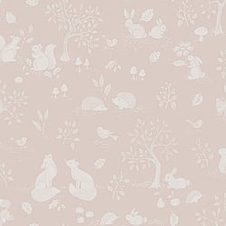 Galerie Wallcoverings Product Code 44127 - Apelviken 2 Wallpaper Collection - Pink Colours - Woodland Walk Design