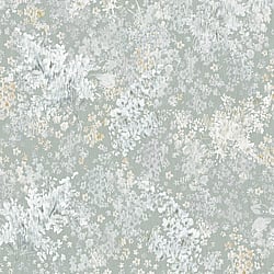 Galerie Wallcoverings Product Code 47452 - Flora Wallpaper Collection - Grey, White Colours - Soft Foliage Design