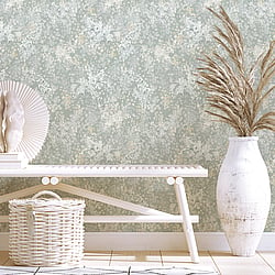 Galerie Wallcoverings Product Code 47452 - Flora Wallpaper Collection - Grey, White Colours - Soft Foliage Design