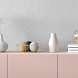 Galerie Wallcoverings Product Code 47480 - Flora Wallpaper Collection - Grey Colours - Herringbone Weave Design