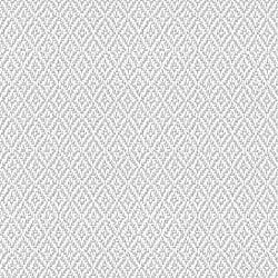 Galerie Wallcoverings Product Code 47489 - Flora Wallpaper Collection - White, Grey Colours - Diamond Weave Design
