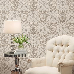 Galerie Wallcoverings Product Code 47507 - Ornamenta 2 Wallpaper Collection - Beige Colours - Ornamenta Damask Design