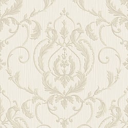 Galerie Wallcoverings Product Code 47511 - Ornamenta 2 Wallpaper Collection - Silver Beige Colours - Ornamenta Damask Design