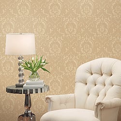 Galerie Wallcoverings Product Code 47512 - Ornamenta 2 Wallpaper Collection - Gold Colours - Ornamenta Damask Design