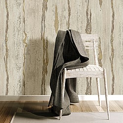 Galerie Wallcoverings Product Code 49361 - Stratum Wallpaper Collection - beige cream silver Colours - Verticale Design